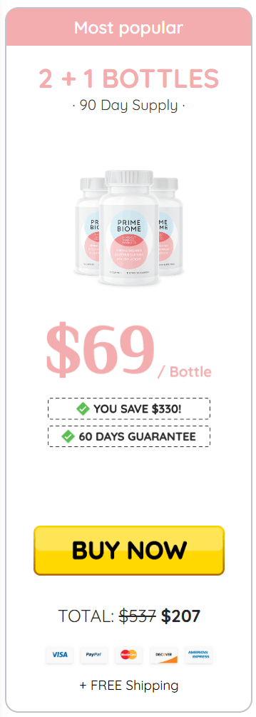 Prikmebiome-3 bottle